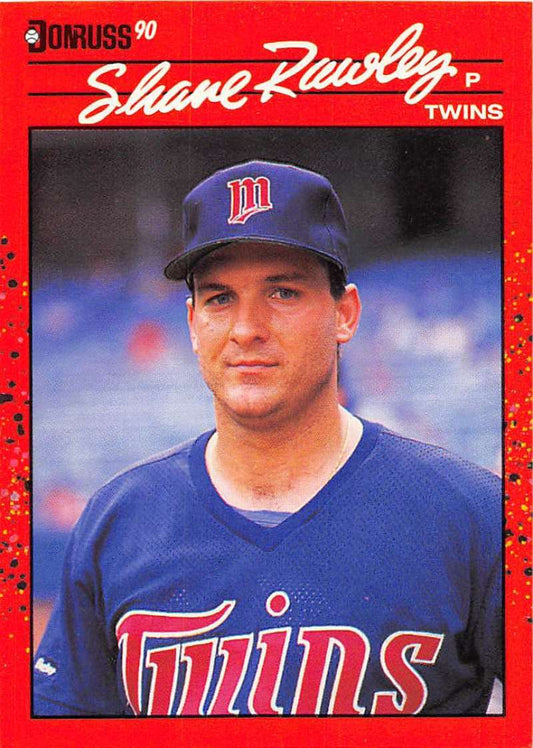 1990 Donruss Baseball  #537 Shane Rawley  Minnesota Twins  Image 1
