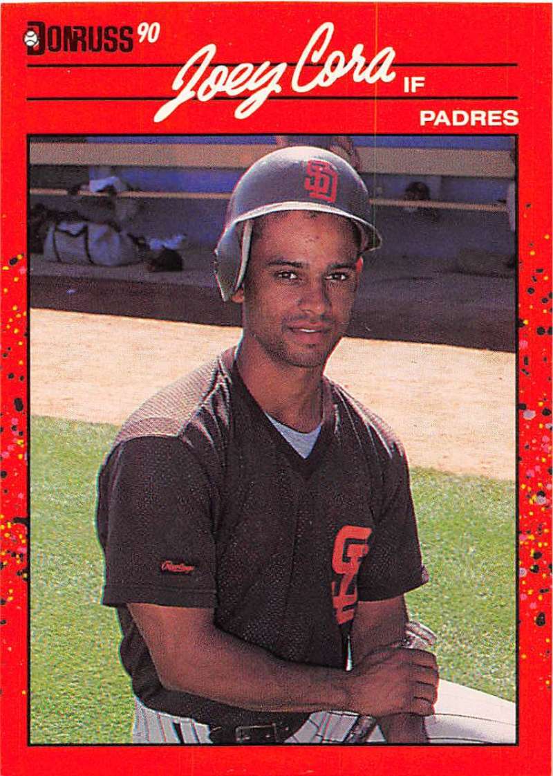 1990 Donruss Baseball #538 Joey Cora San Diego Padres Image 1