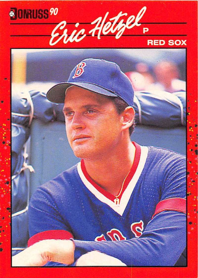 1990 Donruss Baseball #539 Eric Hetzel Boston Red Sox Image 1