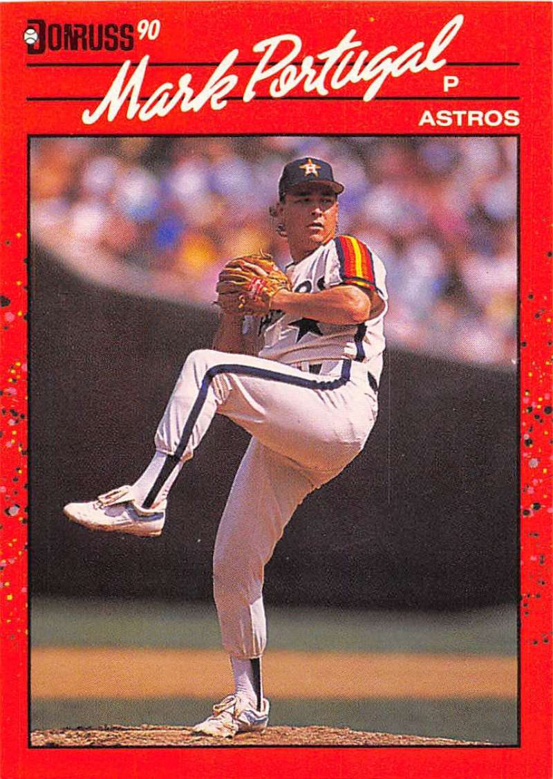 1990 Donruss Baseball #542 Mark Portugal Houston Astros Image 1
