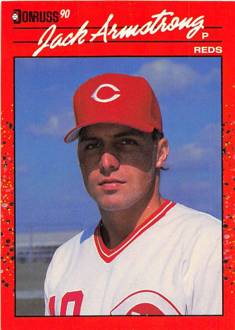 1990 Donruss Baseball #544 Jack Armstrong Cincinnati Reds Image 1