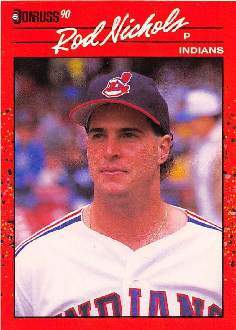 1990 Donruss Baseball #546 Rod Nichols Cleveland Indians Image 1