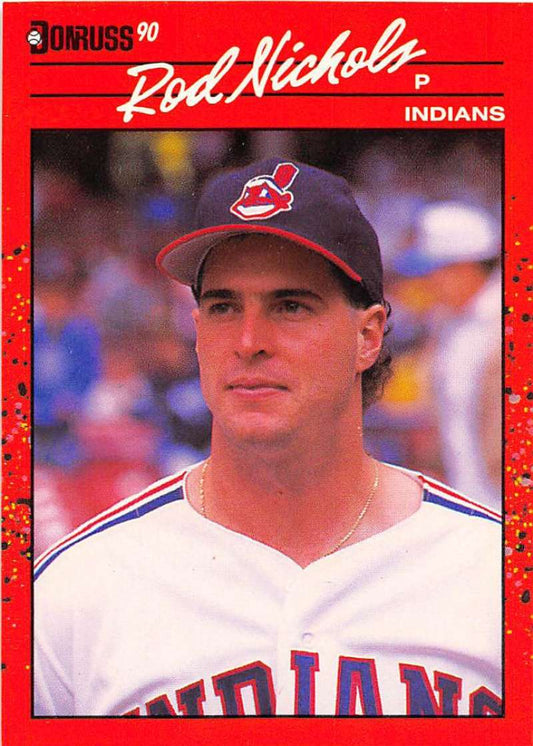 1990 Donruss Baseball  #546 Rod Nichols  Cleveland Indians  Image 1