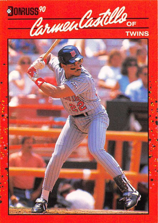 1990 Donruss Baseball  #554 Carmen Castillo  Minnesota Twins  Image 1