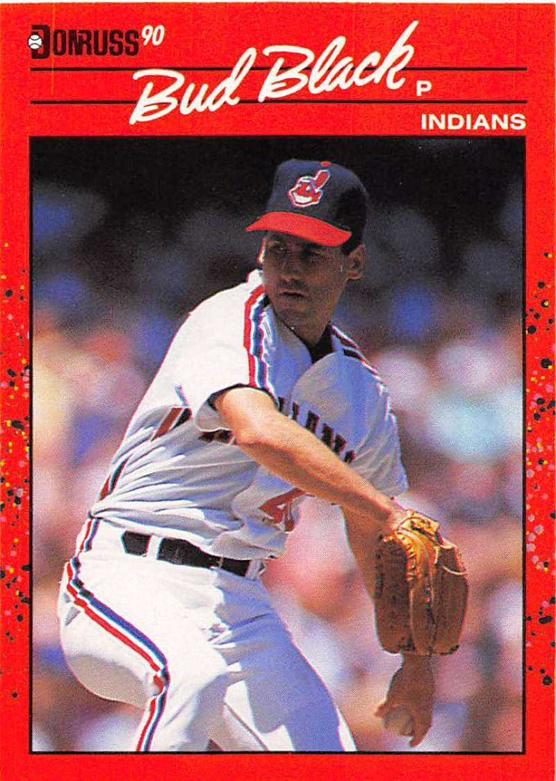 1990 Donruss Baseball #556 Bud Black Cleveland Indians Image 1