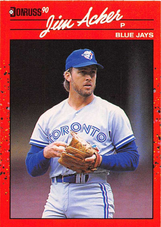 1990 Donruss Baseball  #558 Jim Acker  Toronto Blue Jays  Image 1