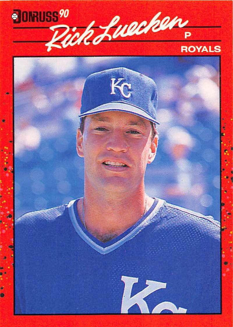 1990 Donruss Baseball #562 Rick Luecken RC Rookie Kansas City Royals Image 1