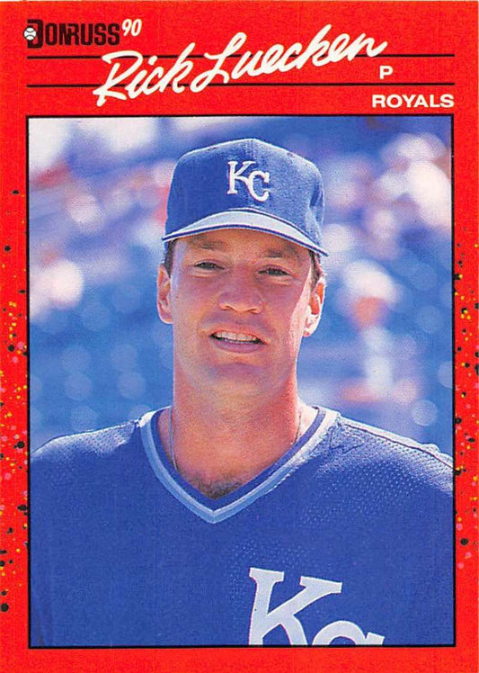 1990 Donruss Baseball  #562 Rick Luecken  RC Rookie Kansas City Royals  Image 1