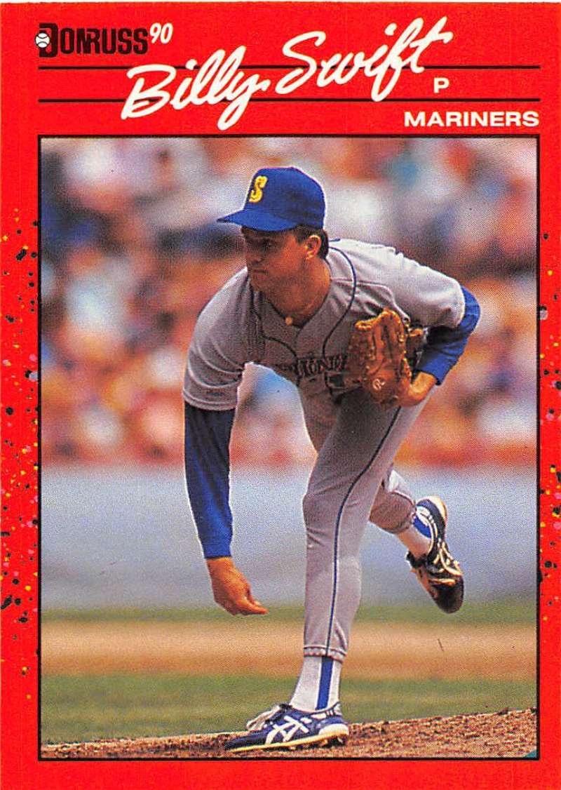 1990 Donruss Baseball #566 Bill Swift Seattle Mariners Image 1