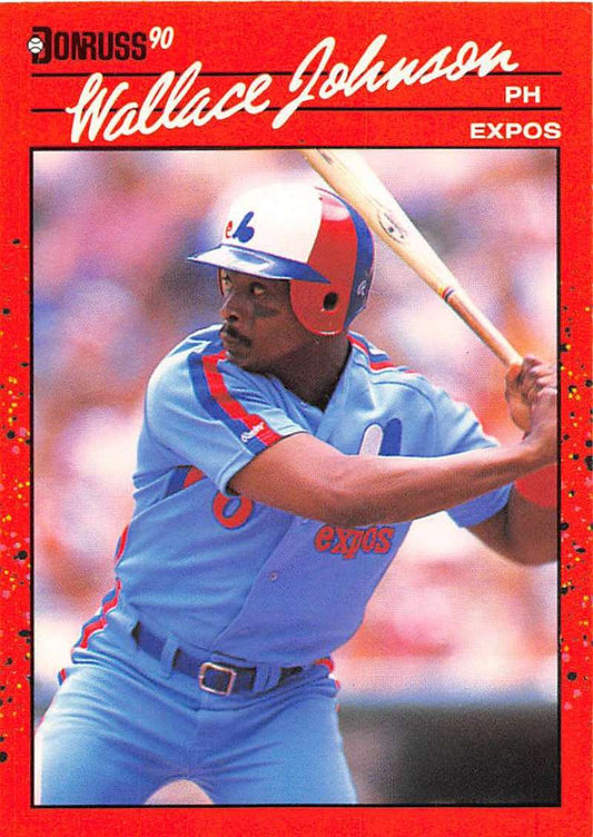 1990 Donruss Baseball  #570 Wallace Johnson  Montreal Expos  Image 1