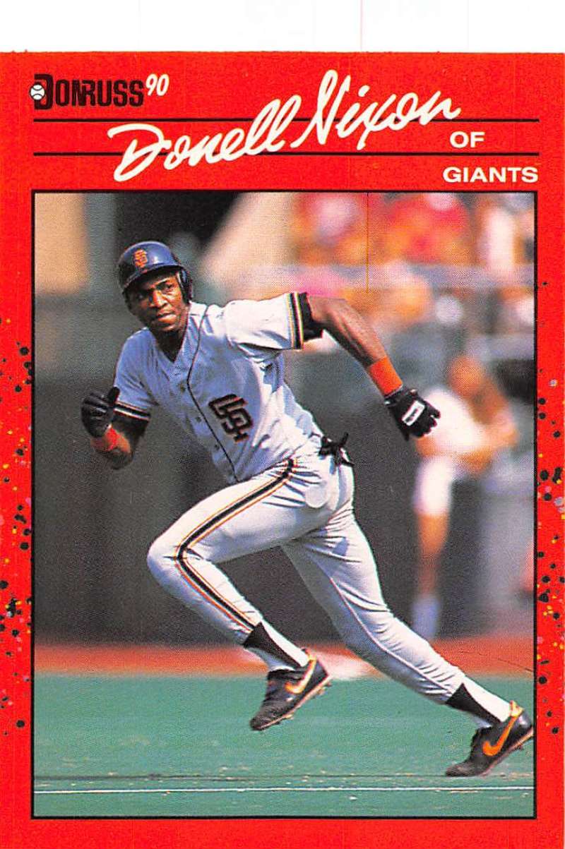1990 Donruss Baseball #571 Donell Nixon San Francisco Giants Image 1