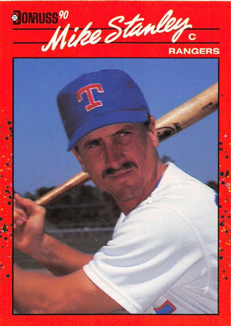 1990 Donruss Baseball #579 Mike Stanley Texas Rangers Image 1