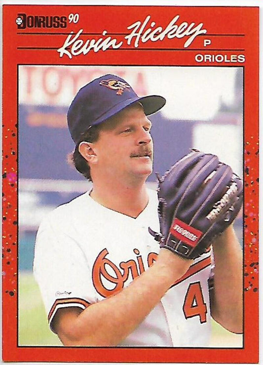 1990 Donruss Baseball  #583 Kevin Hickey  Baltimore Orioles  Image 1