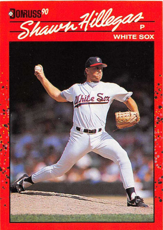 1990 Donruss Baseball  #619 Shawn Hillegas DP  Chicago White Sox  Image 1