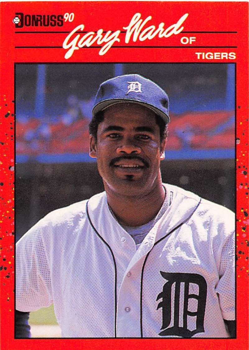 1990 Donruss Baseball #621 Gary Ward DP Detroit Tigers Image 1