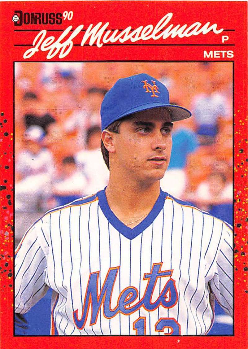 1990 Donruss Baseball #623 Jeff Musselman DP New York Mets Image 1