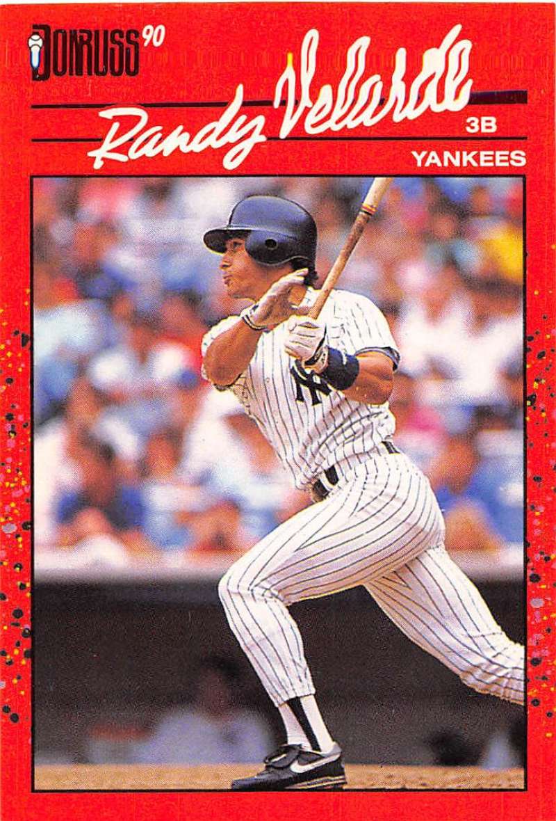 1990 Donruss Baseball #630 Randy Velarde DP New York Yankees Image 1