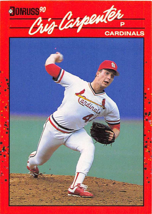1990 Donruss Baseball  #634 Cris Carpenter DP  St. Louis Cardinals  Image 1