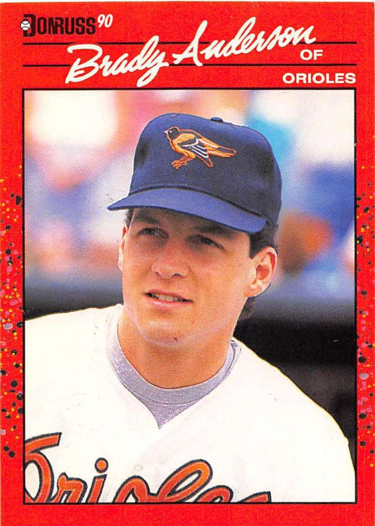 1990 Donruss Baseball  #638 Brady Anderson  Baltimore Orioles  Image 1
