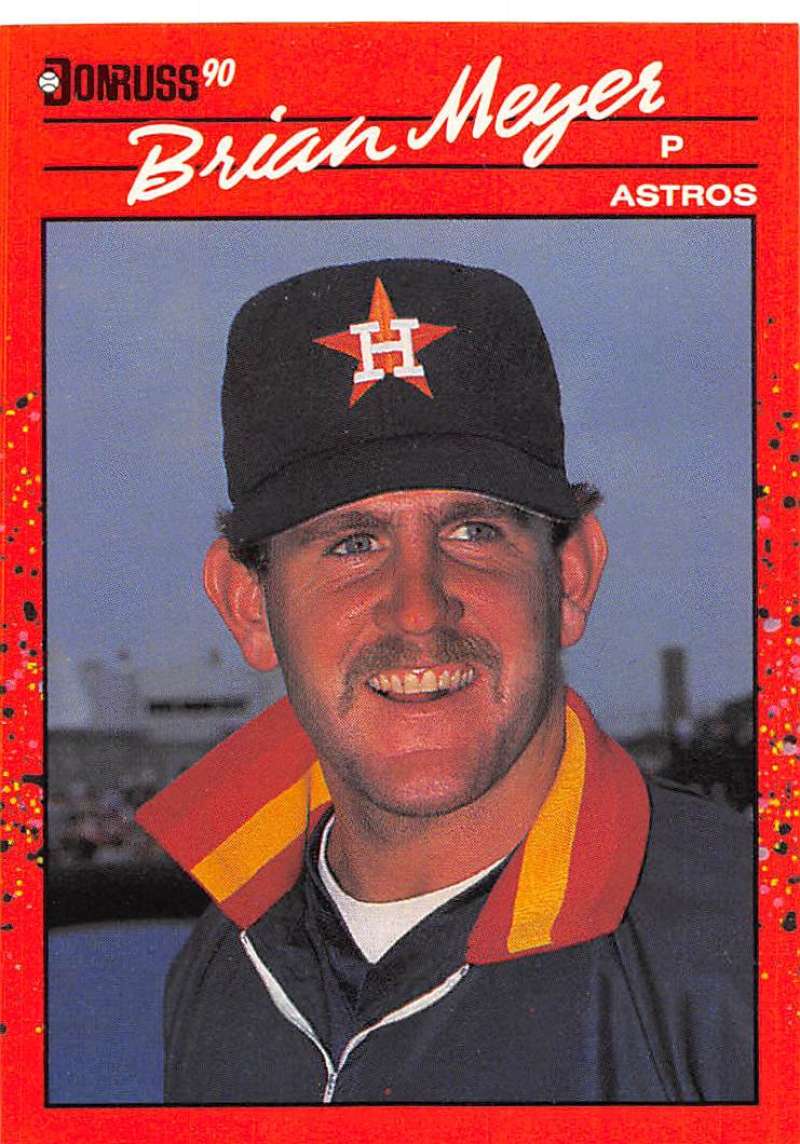 1990 Donruss Baseball #648 Brian Meyer Houston Astros Image 1