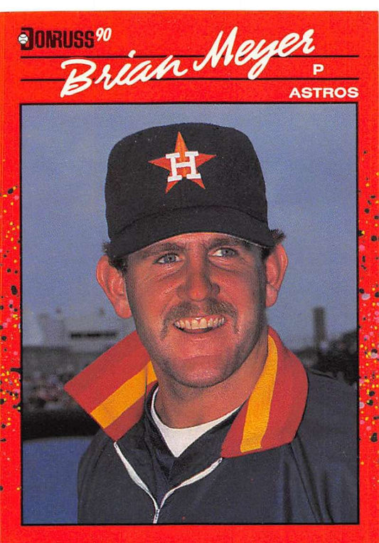 1990 Donruss Baseball  #648 Brian Meyer  Houston Astros  Image 1
