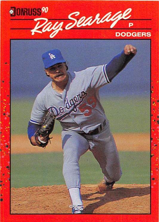 1990 Donruss Baseball  #649 Ray Searage  Los Angeles Dodgers  Image 1