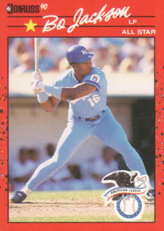 1990 Donruss Baseball  #650 Bo Jackson AS  Kansas City Royals  Image 1