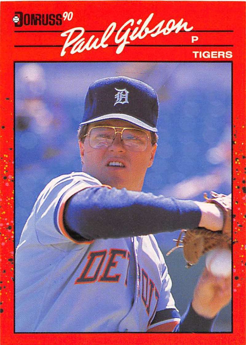 1990 Donruss Baseball #657 Paul Gibson Detroit Tigers Image 1