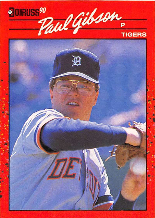 1990 Donruss Baseball  #657 Paul Gibson  Detroit Tigers  Image 1