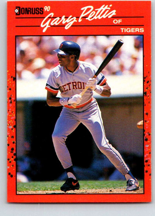 1990 Donruss Baseball  #661 Gary Pettis  Detroit Tigers  Image 1
