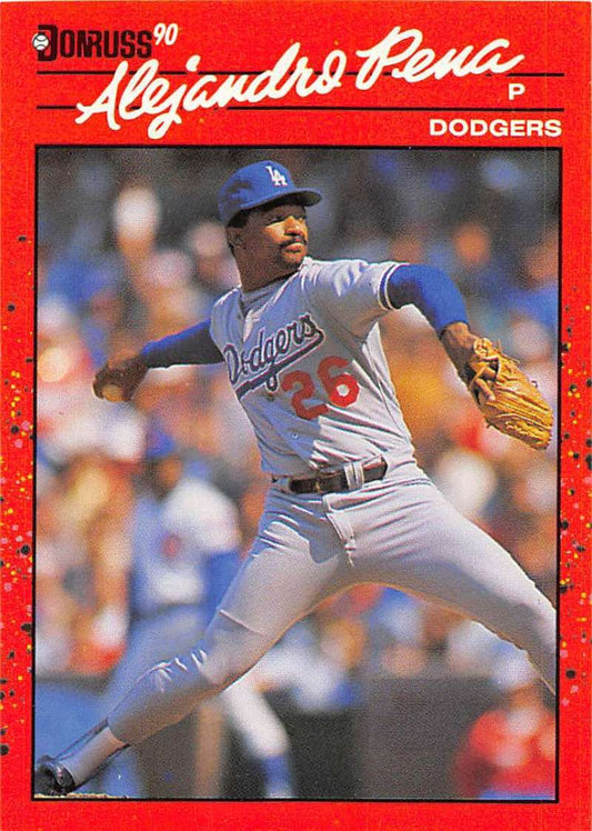 1990 Donruss Baseball  #664 Alejandro Pena  Los Angeles Dodgers  Image 1