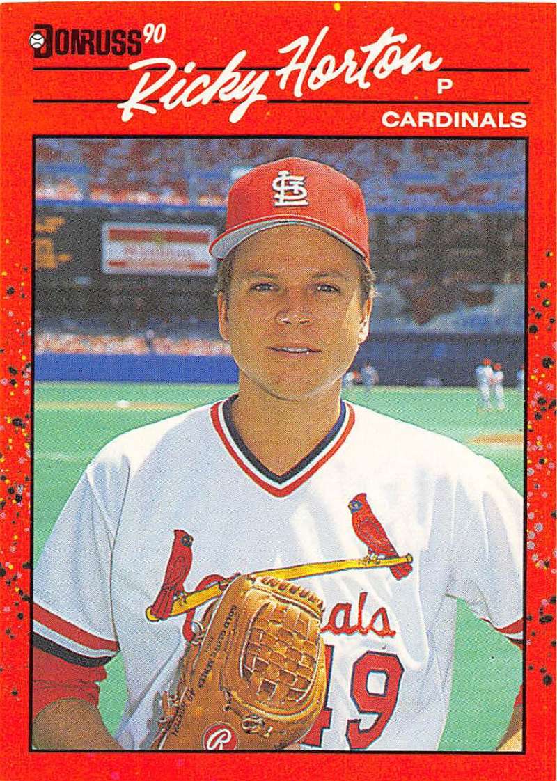 1990 Donruss Baseball #666 Ricky Horton St. Louis Cardinals Image 1