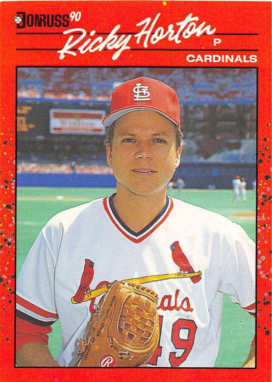 1990 Donruss Baseball  #666 Ricky Horton  St. Louis Cardinals  Image 1
