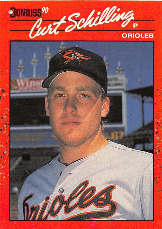 1990 Donruss Baseball  #667 Curt Schilling  Baltimore Orioles  Image 1