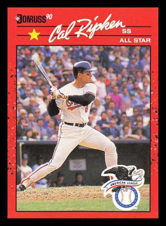 1990 Donruss Baseball  #676 Cal Ripken Jr. AS  Baltimore Orioles  Image 1