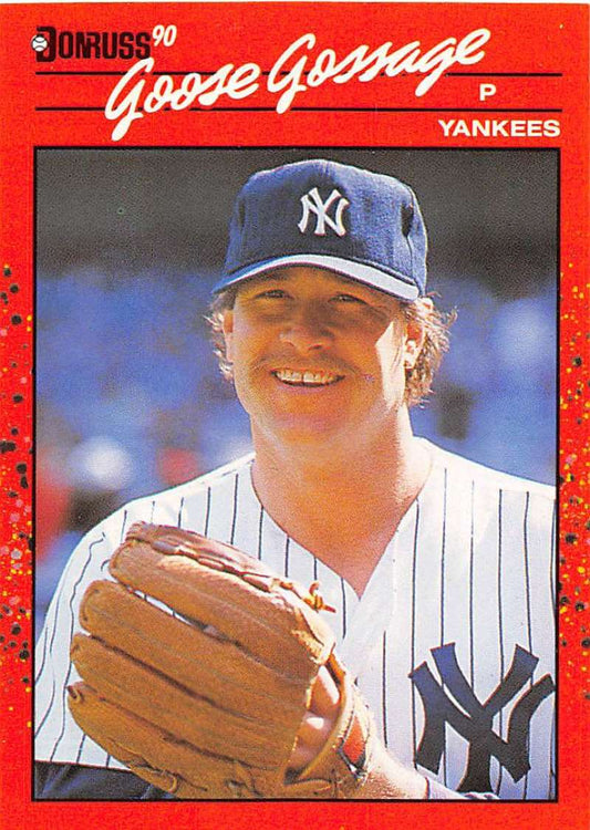 1990 Donruss Baseball  #678 Rich Gossage  New York Yankees  Image 1