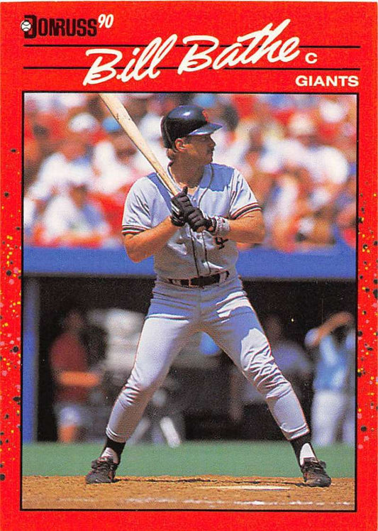1990 Donruss Baseball  #680 Bill Bathe  San Francisco Giants  Image 1
