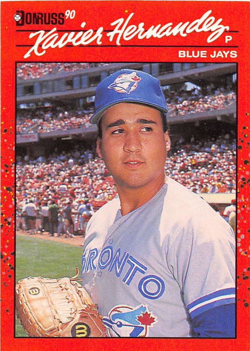 1990 Donruss Baseball #682 Xavier Hernandez RC Rookie Toronto Blue Jays Image 1