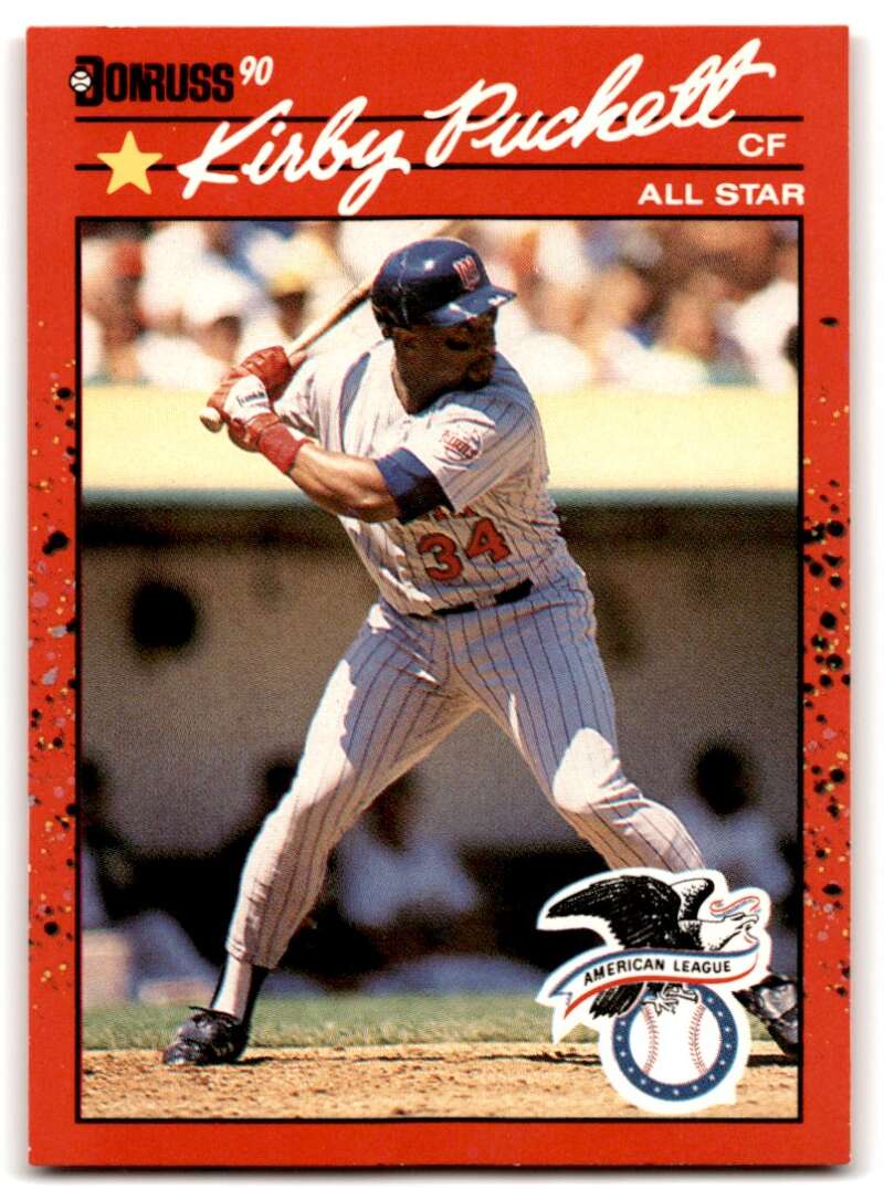 1990 Donruss Baseball #683 Kirby Puckett ERR AS Minnesota Twins Image 1