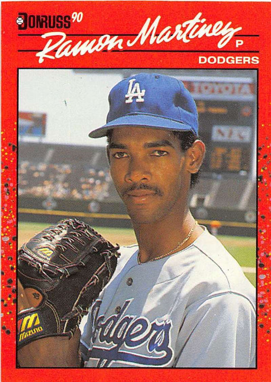 1990 Donruss Baseball  #685 Ramon Martinez  Los Angeles Dodgers  Image 1