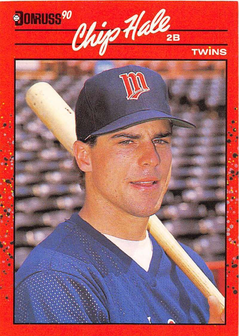 1990 Donruss Baseball #690 Chip Hale RC Rookie Minnesota Twins Image 1