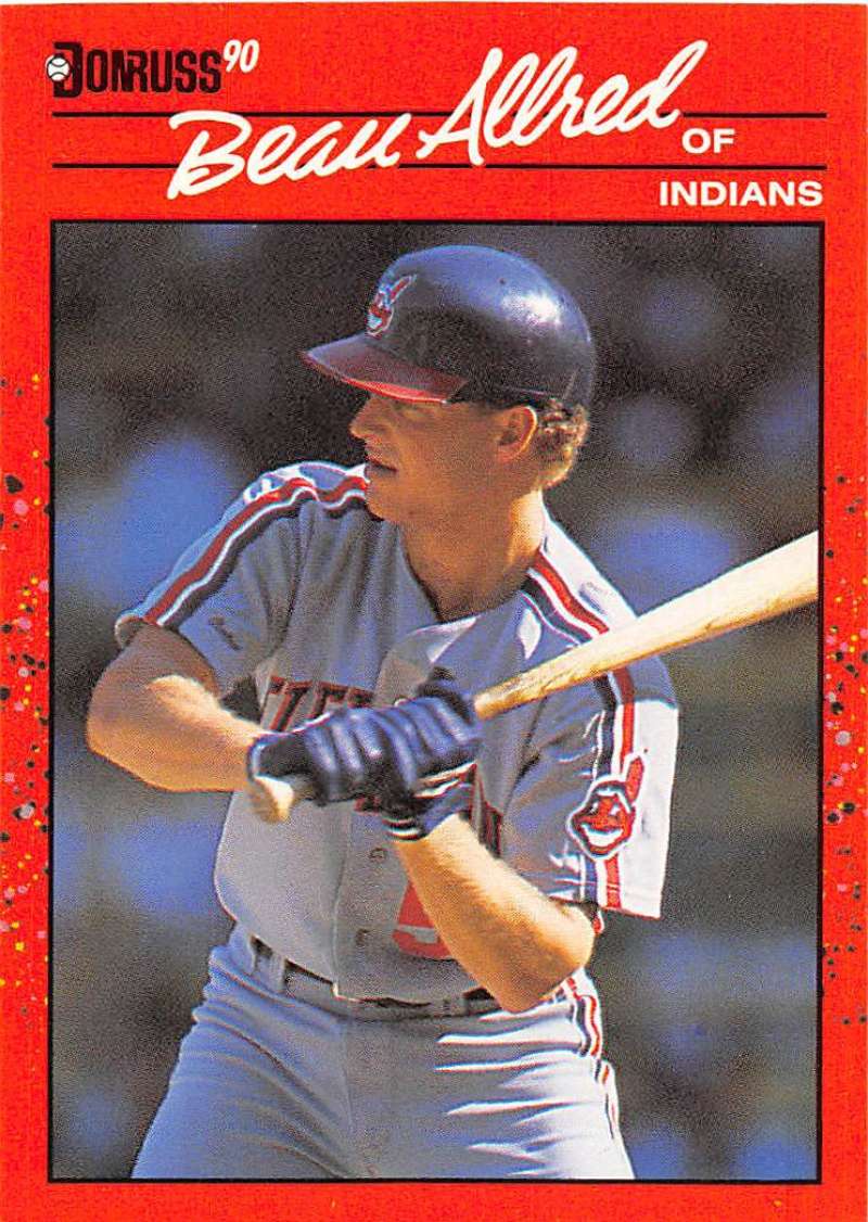 1990 Donruss Baseball #691 Beau Allred RC Rookie Cleveland Indians Image 1