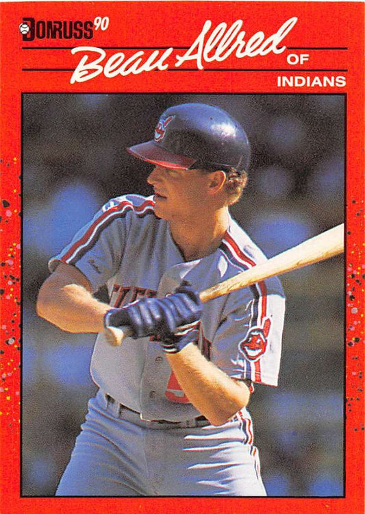 1990 Donruss Baseball  #691 Beau Allred  RC Rookie Cleveland Indians  Image 1
