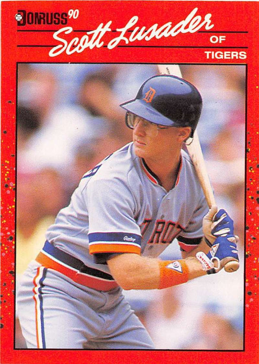 1990 Donruss Baseball  #696 Scott Lusader  Detroit Tigers  Image 1