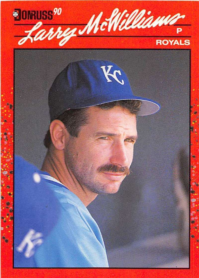 1990 Donruss Baseball #709 Larry McWilliams Kansas City Royals Image 1