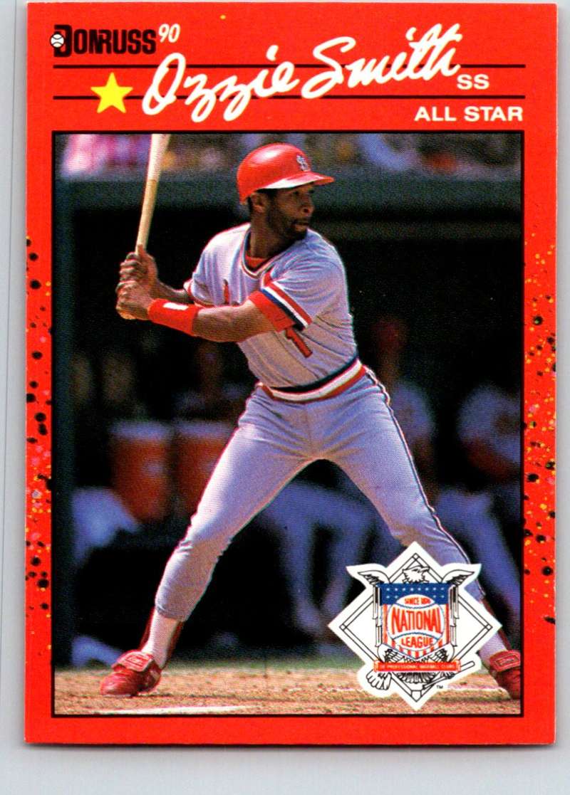 1990 Donruss Baseball #710 Ozzie Smith AS St. Louis Cardinals Image 1