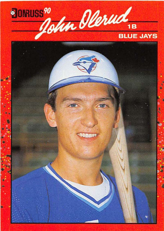 1990 Donruss Baseball  #711 John Olerud  RC Rookie Toronto Blue Jays  Image 1