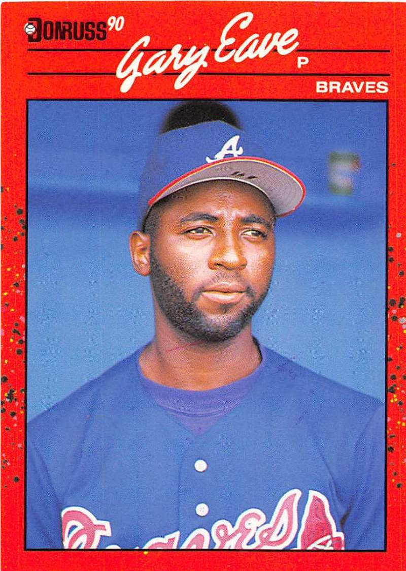 1990 Donruss Baseball #713 Gary Eave RC Rookie Atlanta Braves Image 1