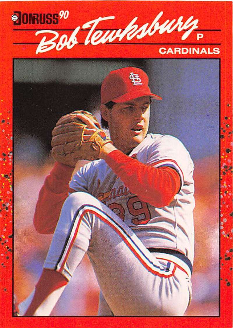 1990 Donruss Baseball #714 Bob Tewksbury St. Louis Cardinals Image 1