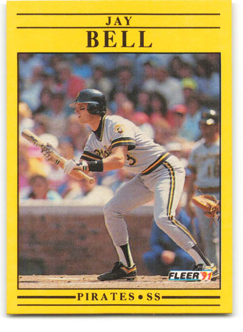 1991 Fleer Baseball #31 Jay Bell Pittsburgh Pirates Image 1